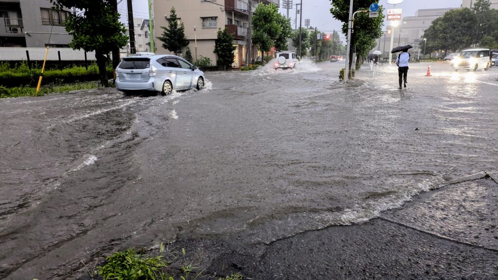 冠水時の様子