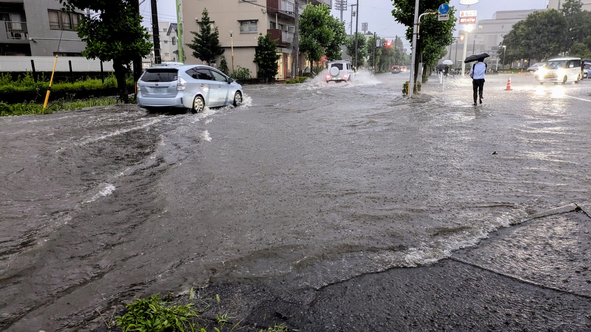 冠水時の様子