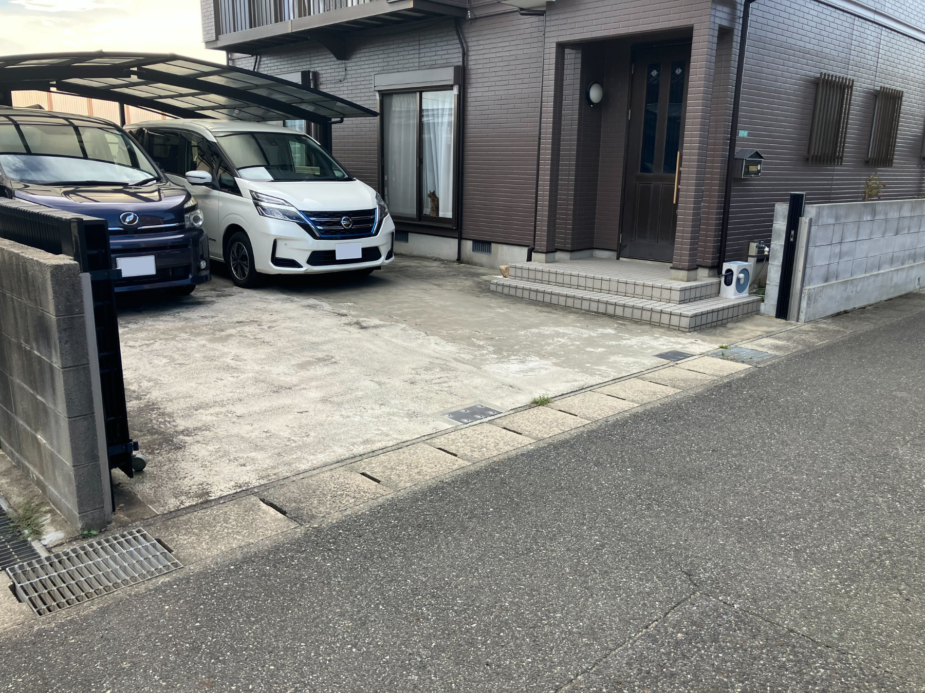 ［導入事例］個人宅の外構に中間支柱あり止水板支柱タイプ３