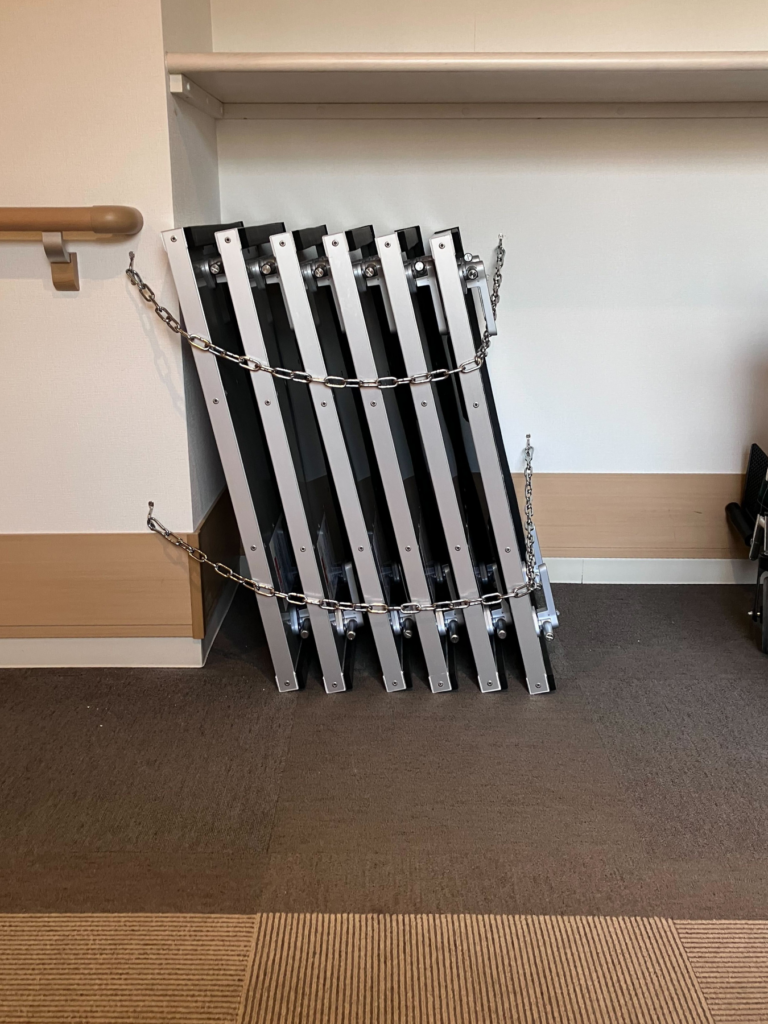 サ高住へ高さ１ｍの防潮板マグネットタイプ