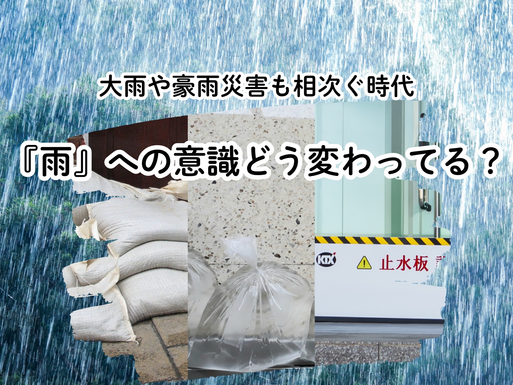 雨への意識と浸水対策用品に関するアンケート調査